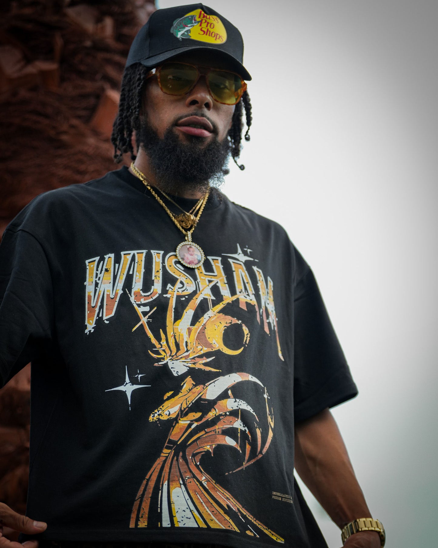 “INTERGALACTIC UNION” drop-shoulder T