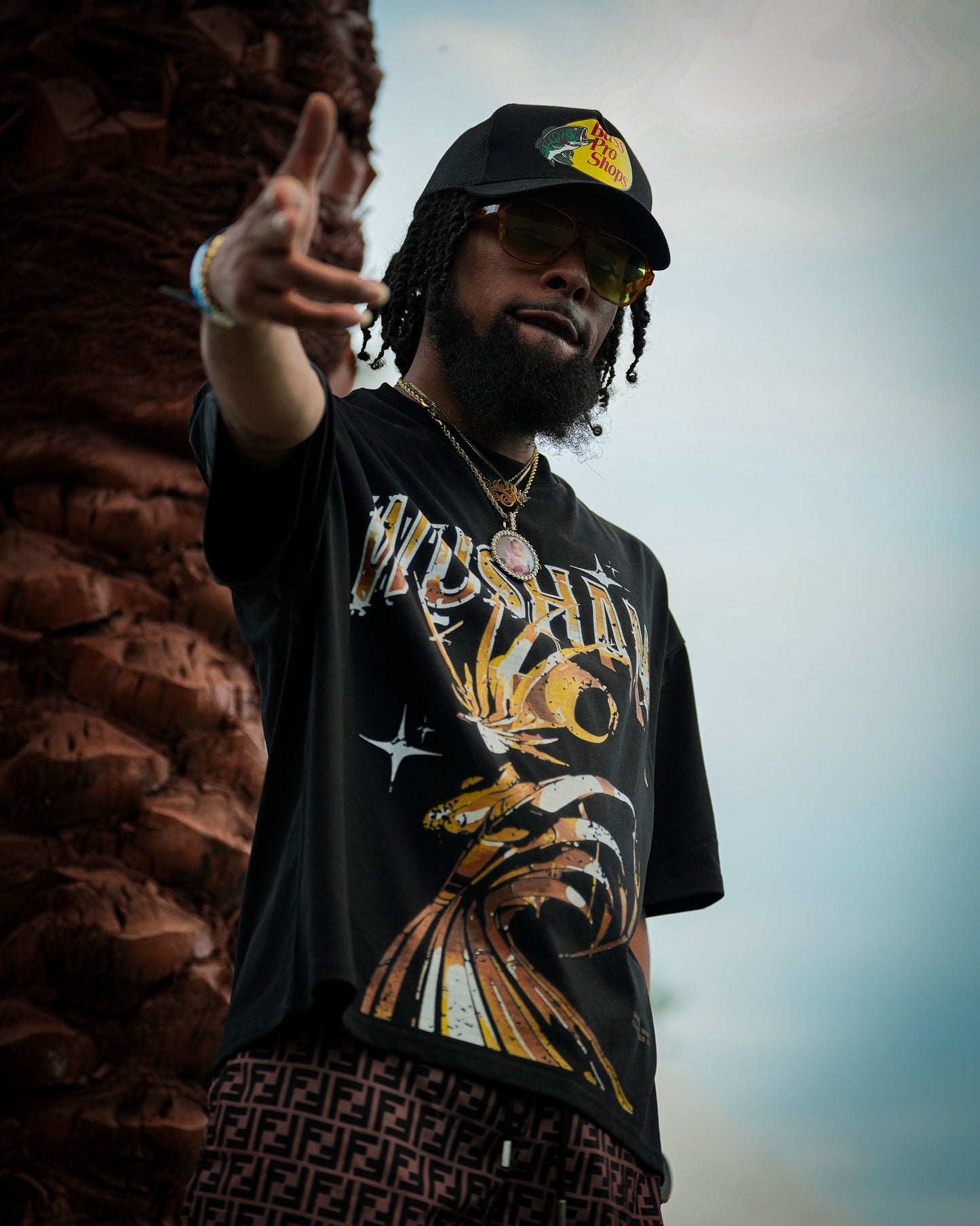 “INTERGALACTIC UNION” drop-shoulder T