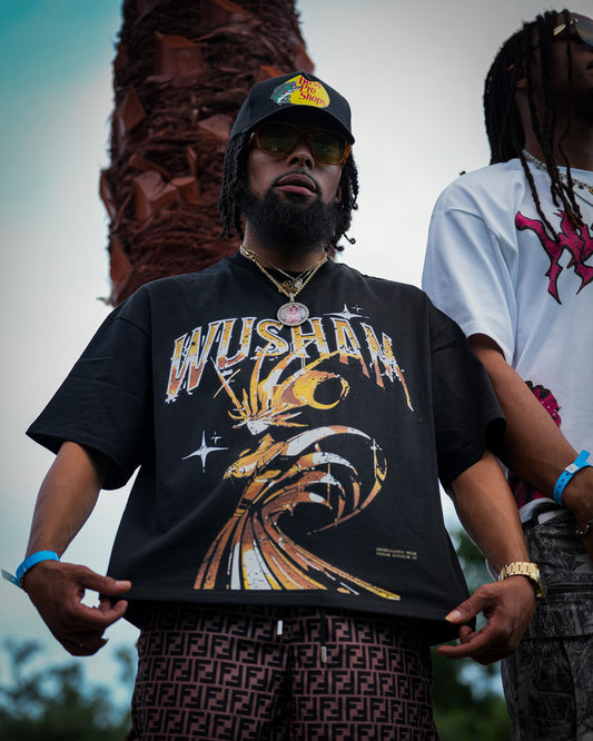 “INTERGALACTIC UNION” drop-shoulder T